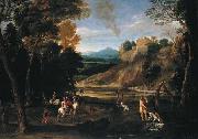Landscape with a Hunting Party Gian  Battista Viola